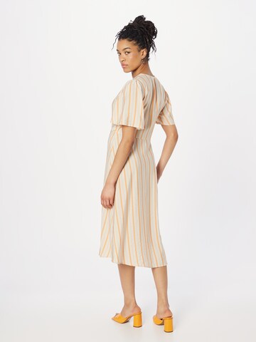 ICHI Sukienka koszulowa 'ELDANNA' w kolorze pomarańczowy