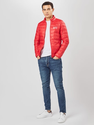 EA7 Emporio Armani Zimska jakna | rdeča barva