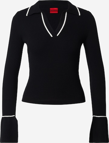 HUGOPulover 'Samur' - crna boja: prednji dio