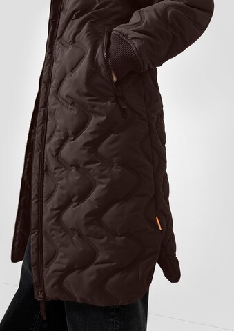 QS Wintermantel in Bruin: zijkant