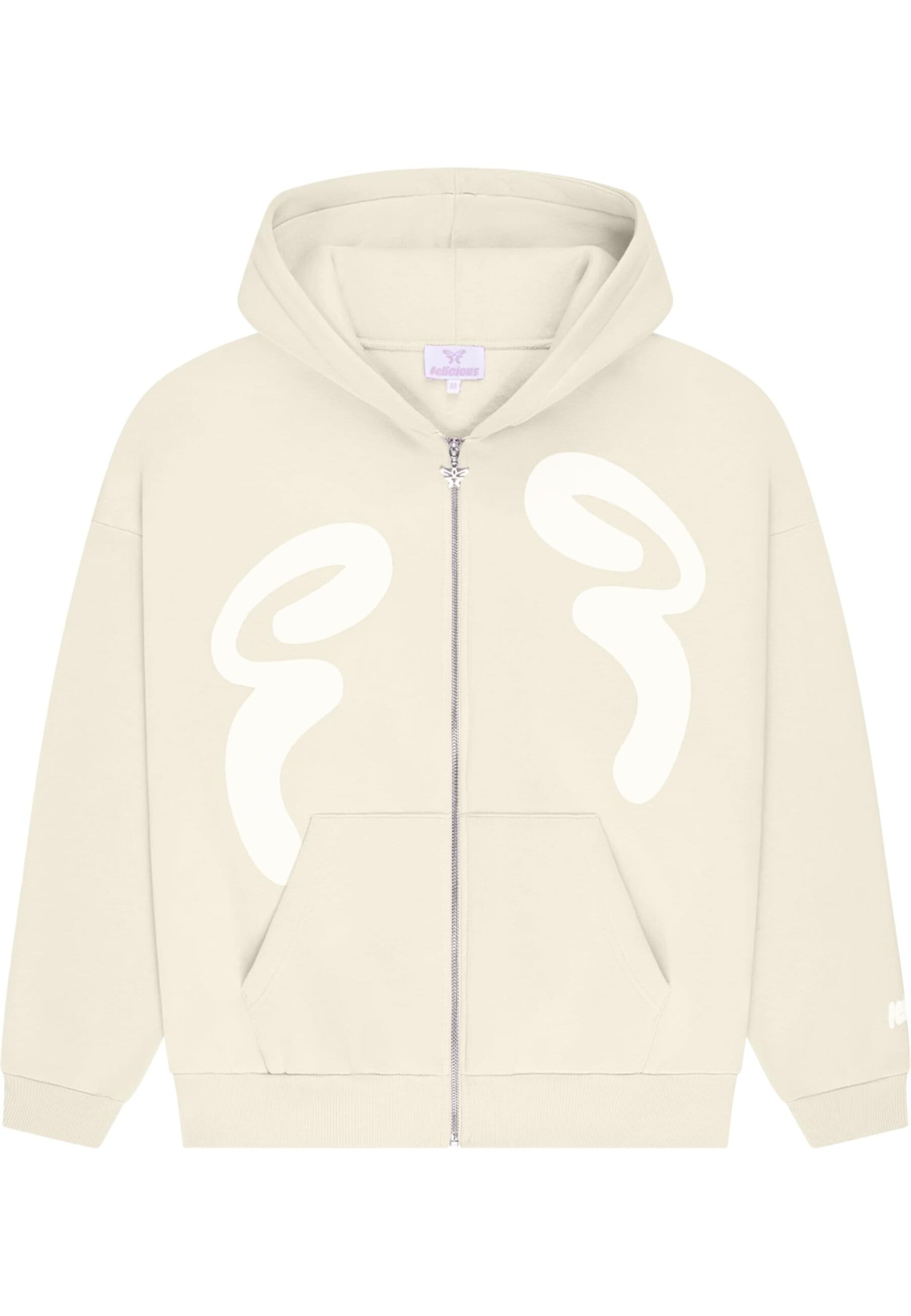 Felicious Sweatvest in Beige: voorkant