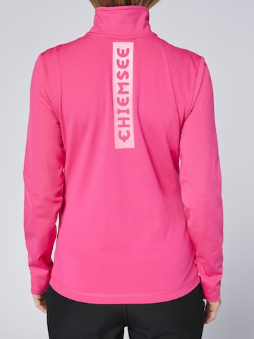 CHIEMSEE Athletic Sweater ' mit kurzem Reißverschluss ' in Pink