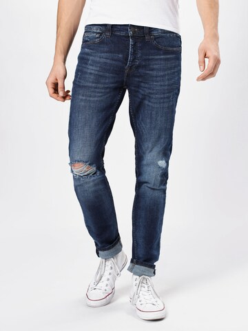 Coupe slim Jean 'LOOM LIFE' Only & Sons en bleu : devant