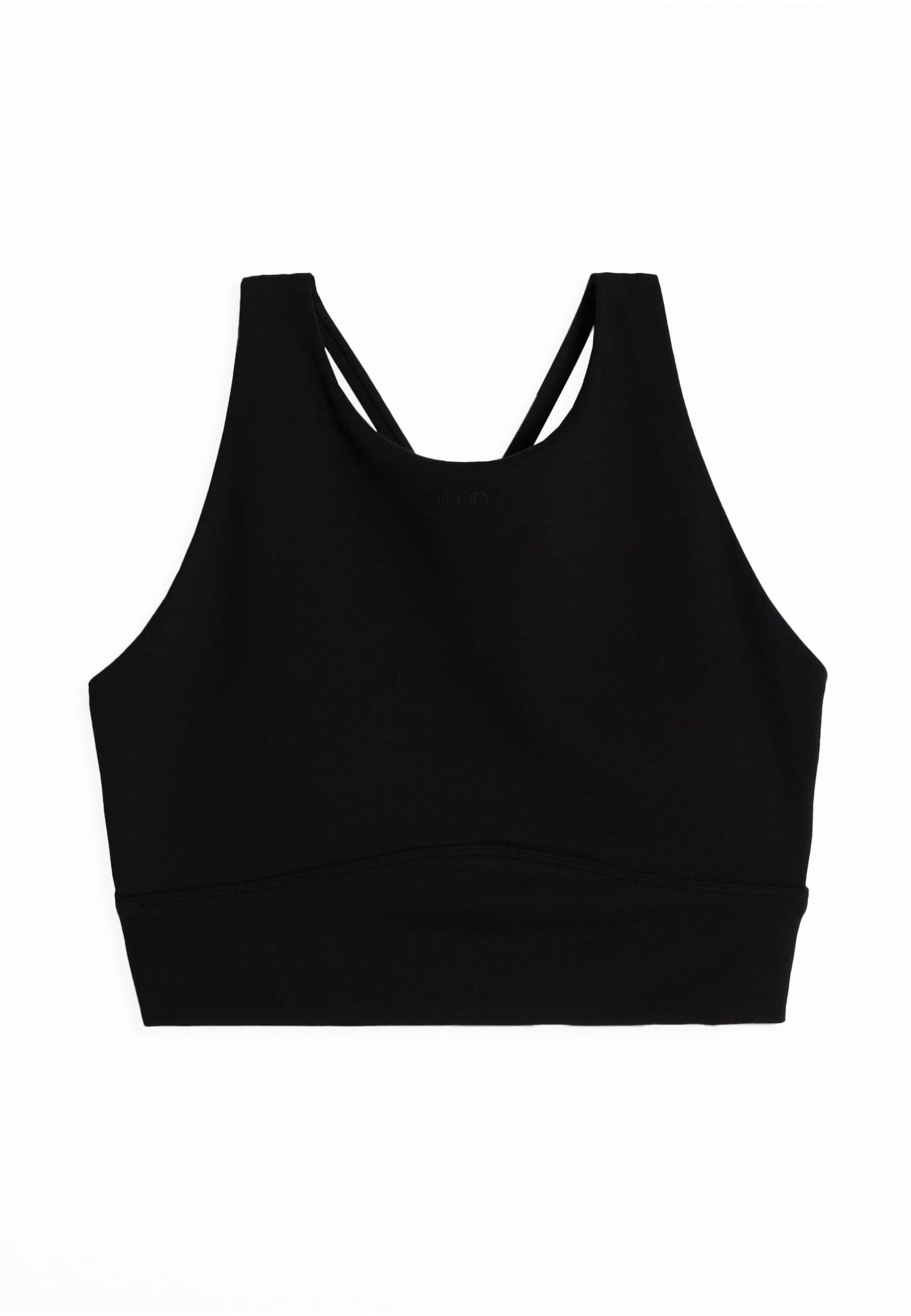 Aim'n Õlapaelteta topp Spordirinnahoidja 'Sense', värv must: eest vaates