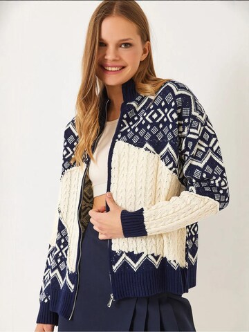 Giacchetta di Bianco Lucci in blu: frontale