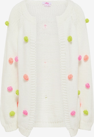 MYMO Knit Cardigan in White: front