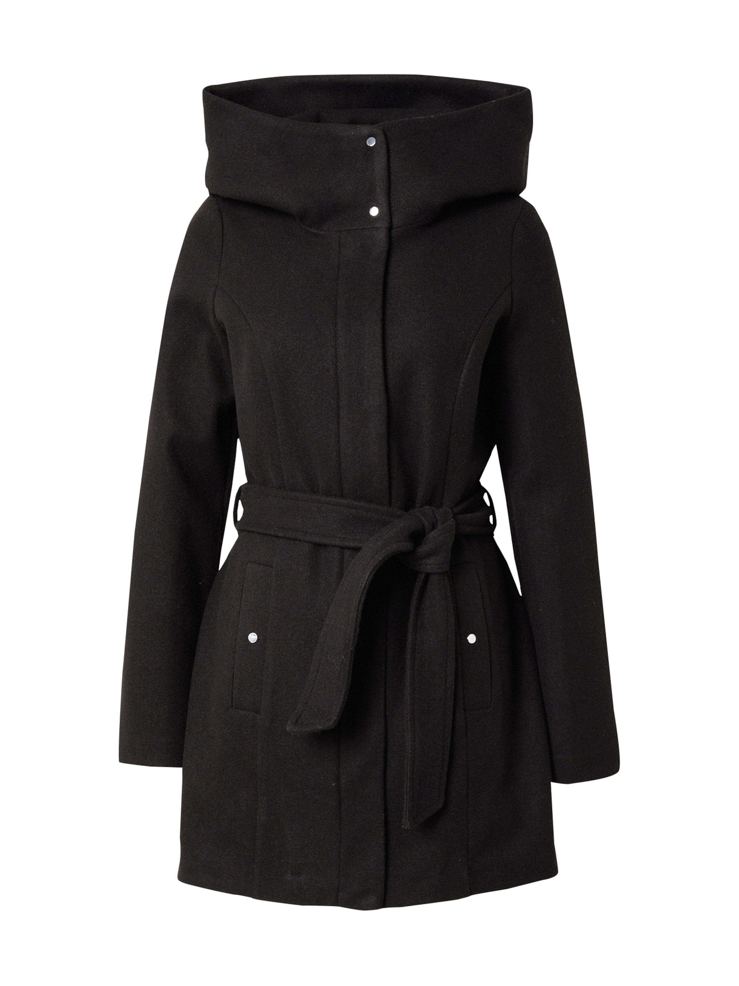 Palton de primăvară-toamnă de la VERO MODA pe negru: față