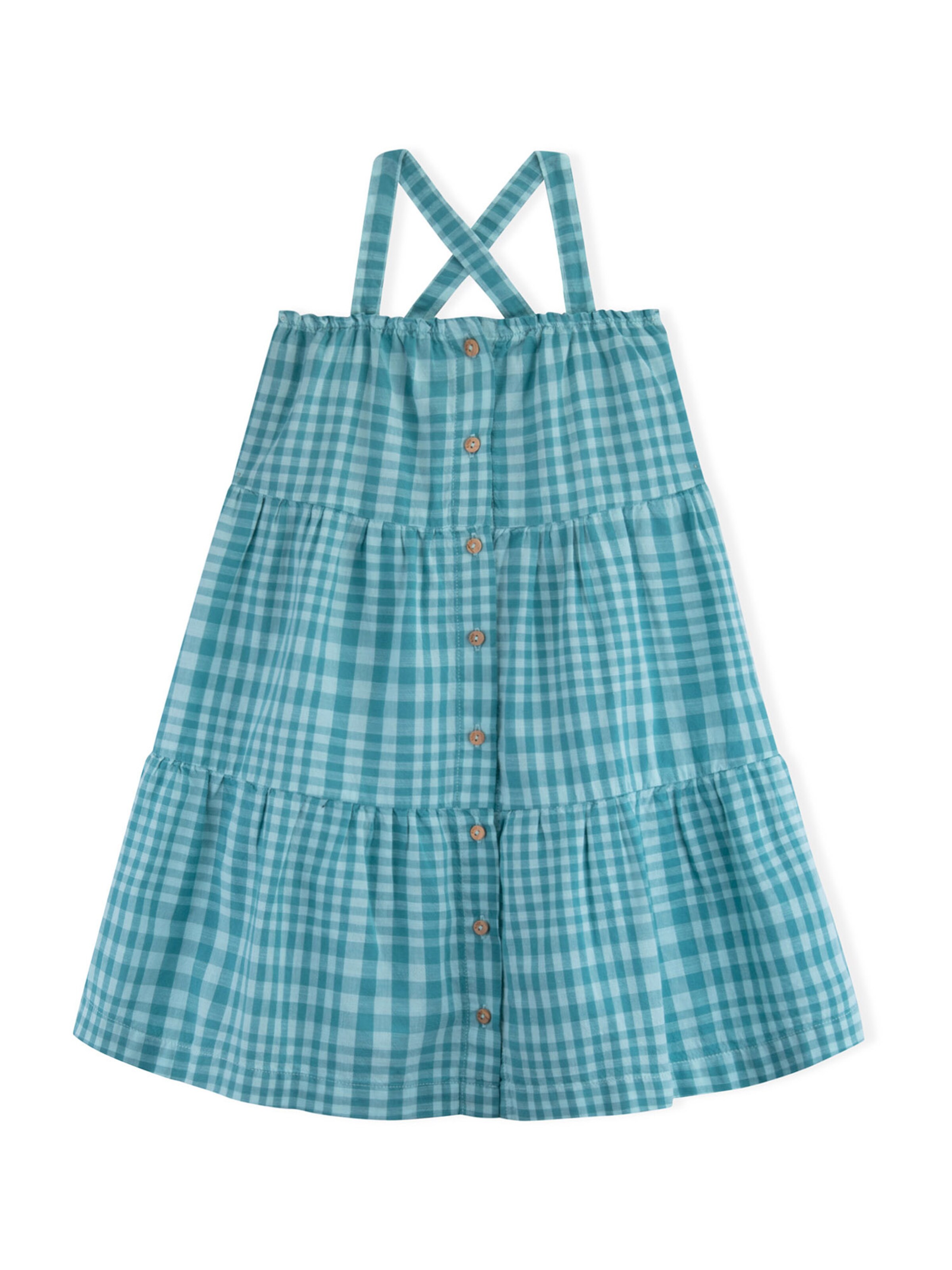 KNOT Kjole 'Estelle' i blå: forside