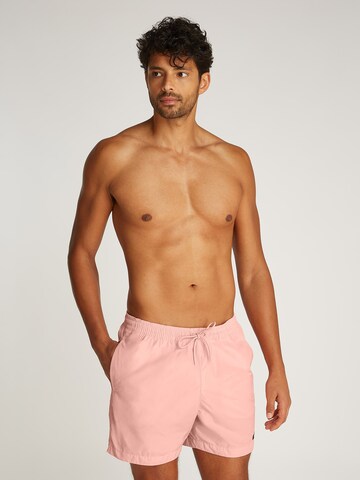 Shorts de bain Calvin Klein Swimwear en orange : devant