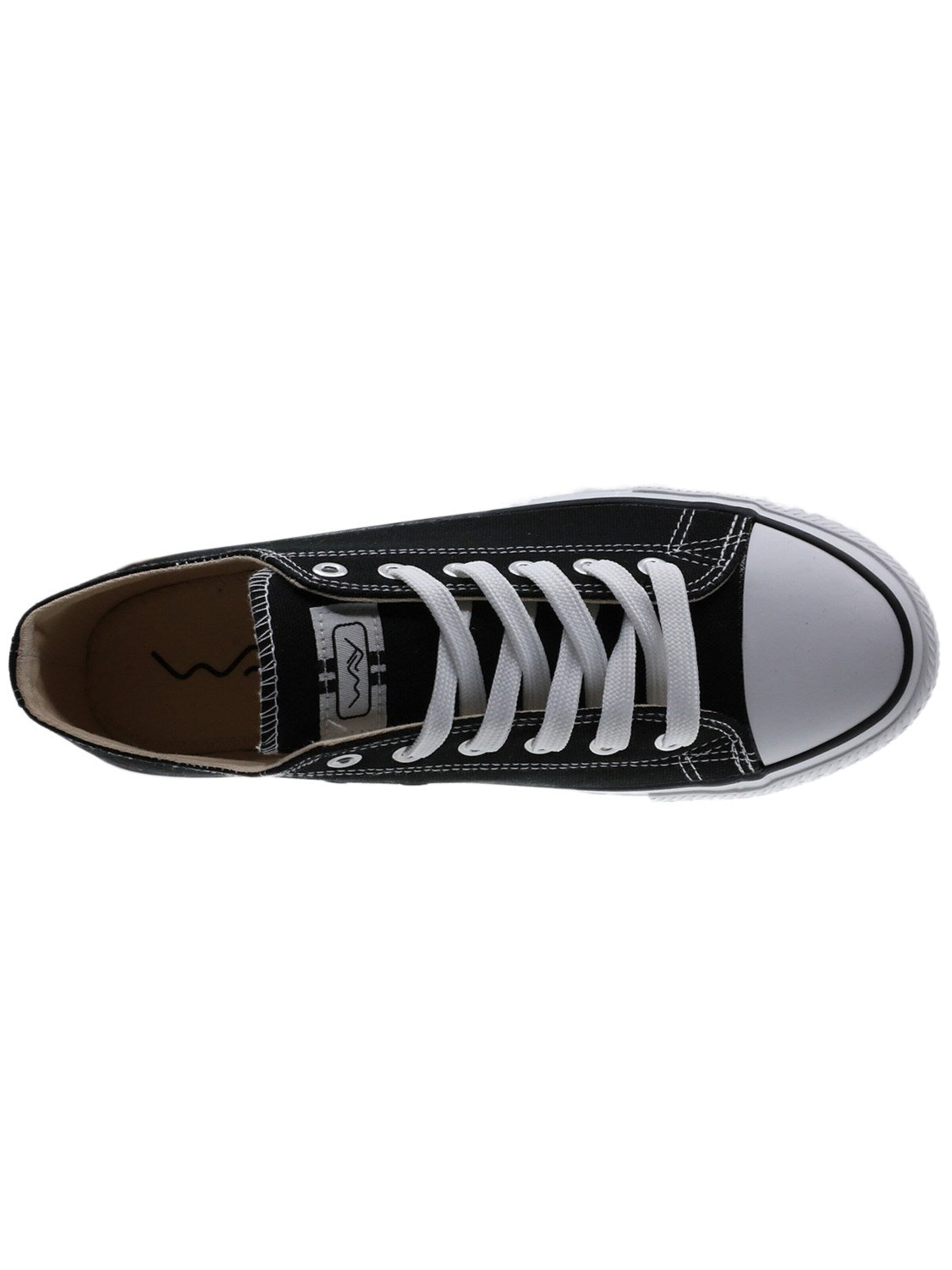 Beppi Schnürschuh 'Canvas Shoe'‌‌‌‌‌‌‌ in Schwarz