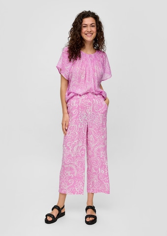 Wide leg Pantaloni di s.Oliver in rosa