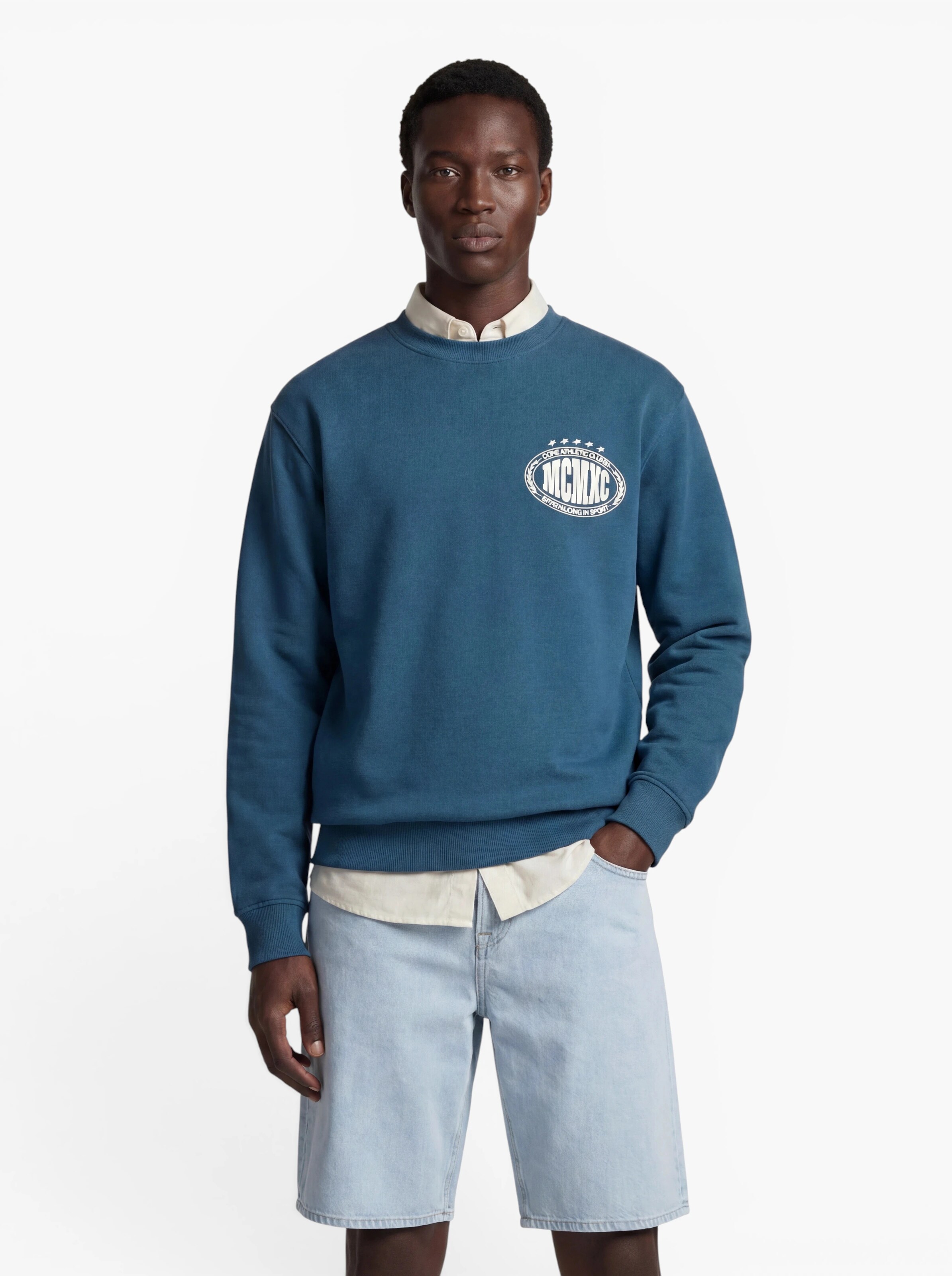 JACK & JONES Свитшот 'JCOFADE' в Синий