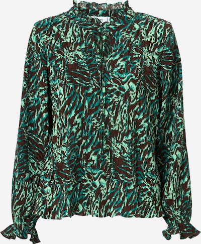 Moves Blouse in Petrol / Pastel green / Black, Item view
