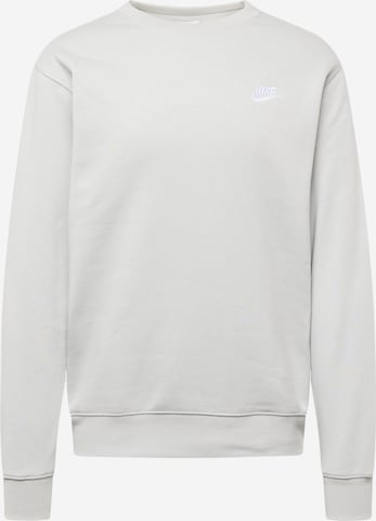 pilka Nike Sportswear Megztinis be užsegimo 'Club Fleece': priekis