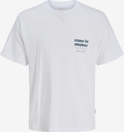 JACK & JONES T-Krekls 'JORMEADOWS', krāsa - jūraszils / tumši zaļa / balts, Preces skats