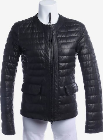 Woolrich Lederjacke / Ledermantel M in Schwarz: predná strana