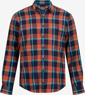 STHUGE Regular fit Button Up Shirt in Blue: front