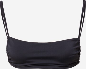 WEEKDAY Bandeau Bikinioverdel i sort: forside