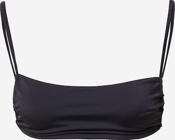 WEEKDAYBandeau Bikini gornji dio - crna boja: prednji dio