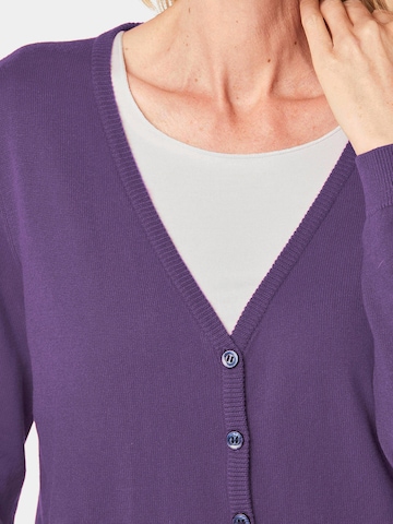 Goldner Knit Cardigan in Purple