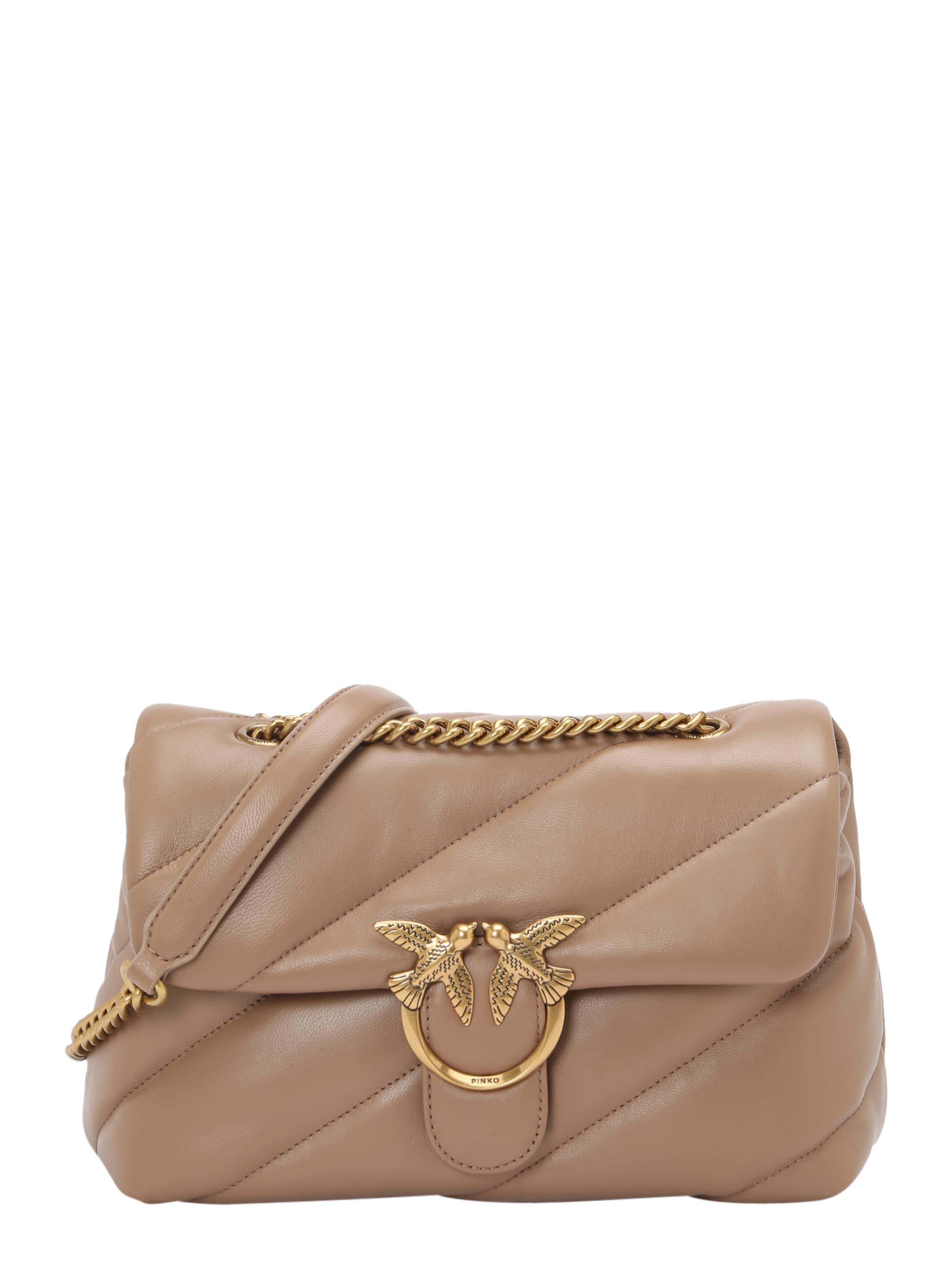 PINKO Τσάντα ώμου 'Love' σε μπεζ: μπροστά