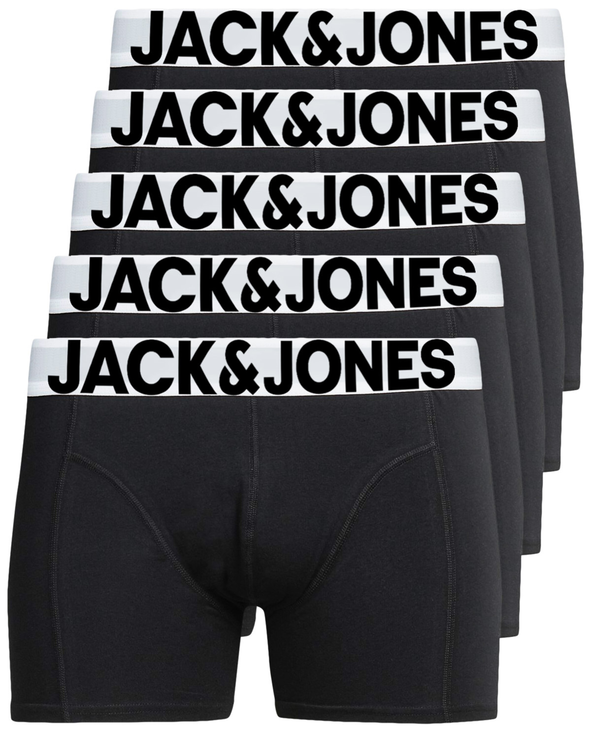 JACK & JONES Boxer shorts 'JJSolid' in Black: front
