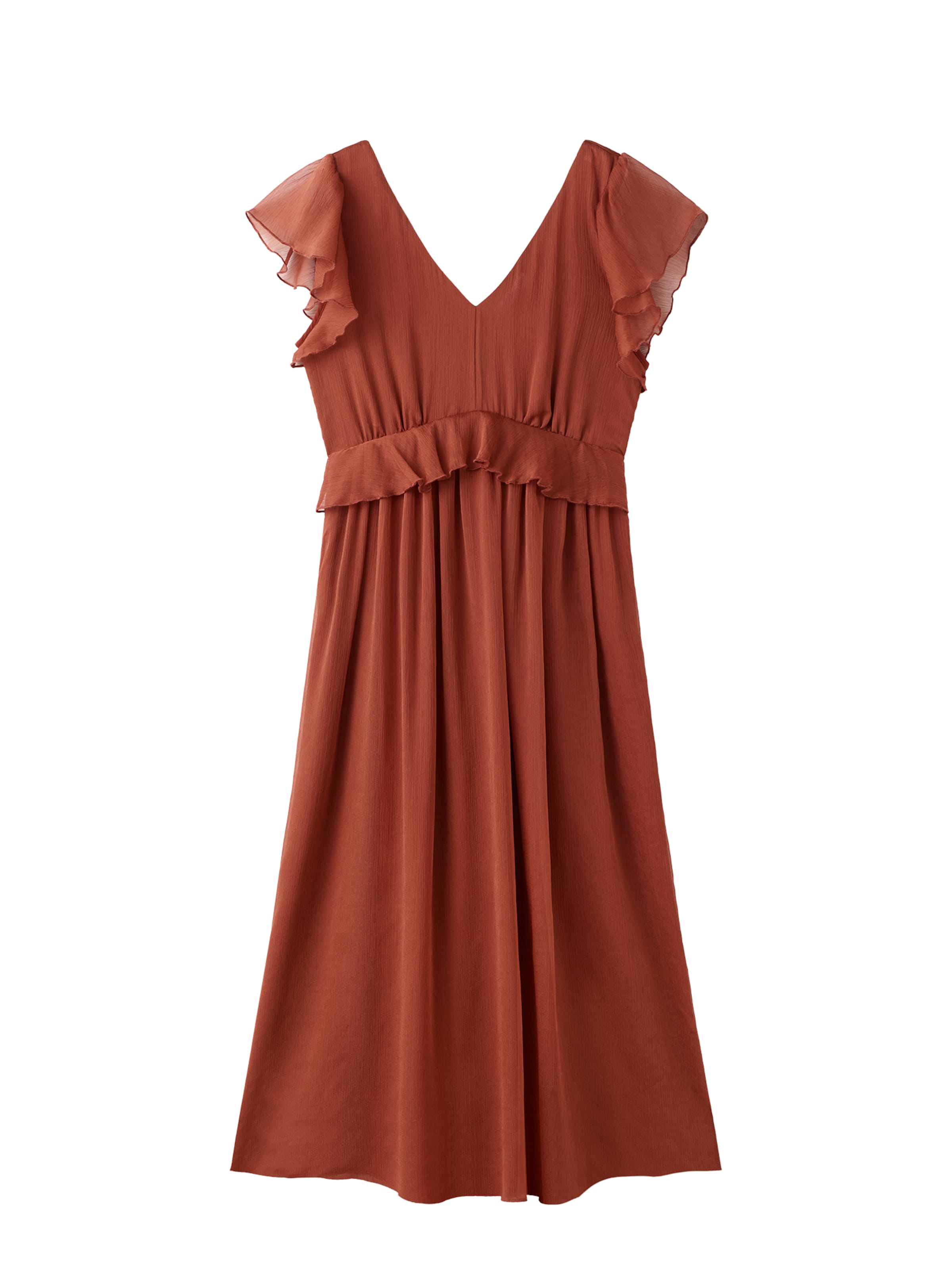 MANGO Jurk 'Sofia' in de kleur Donkeroranje, Productweergave