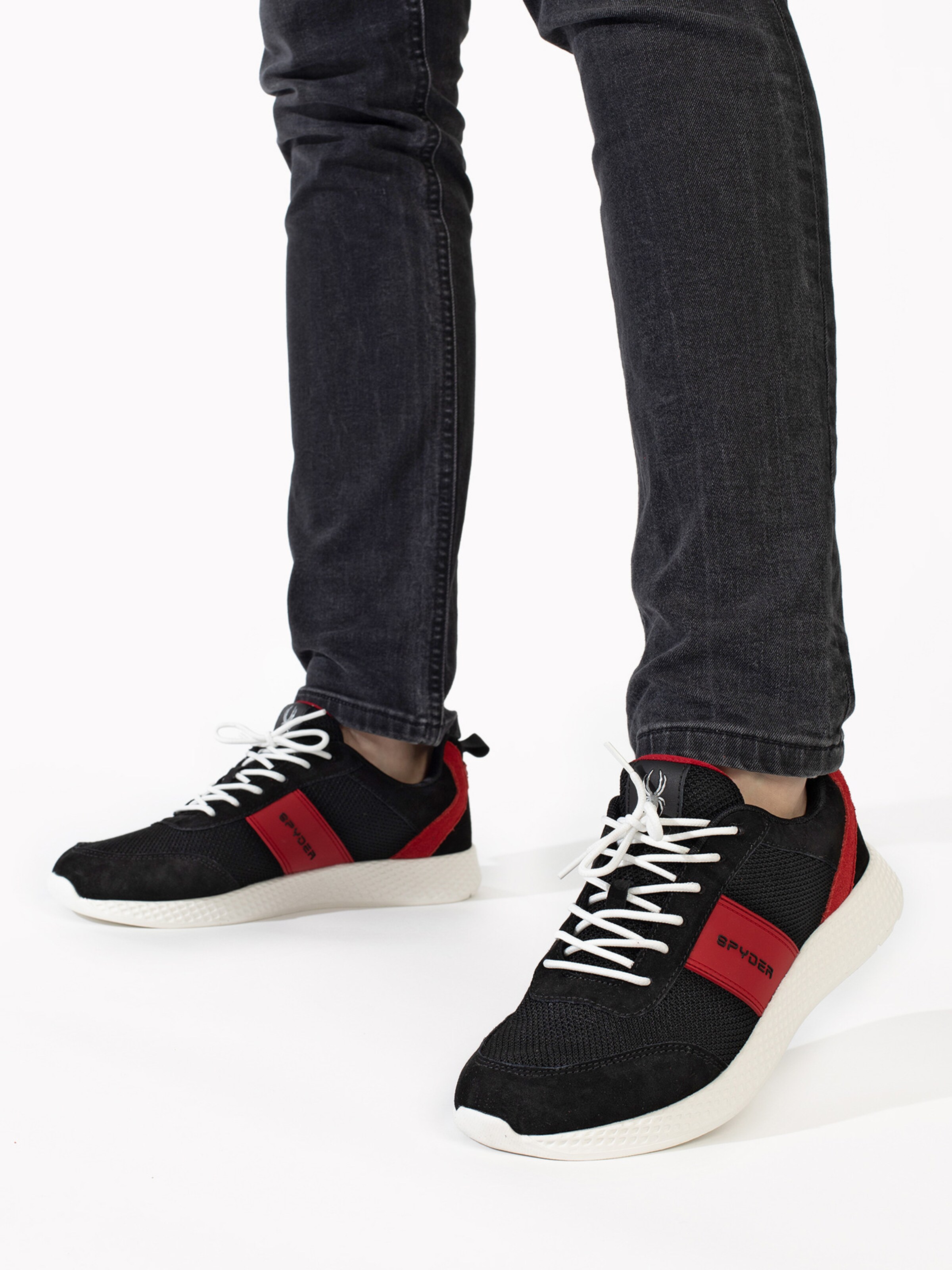 Spyder Platform trainers 'Alfa' in Black: front