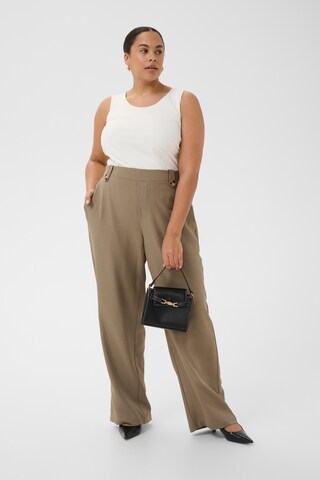 KAFFE CURVE Regular Broek 'KCvictoria' in Bruin: voorkant