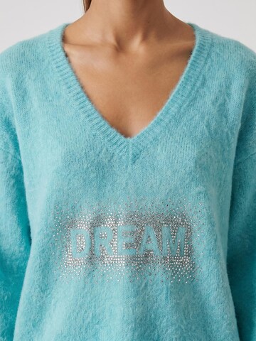 americandreams Oversized Sweater 'Silja' in Blue