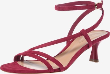 Sandales BALDININI en rouge : devant