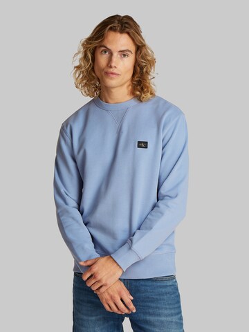 Felpa di Calvin Klein Jeans in blu: frontale