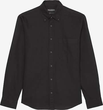 Marc O'Polo Regular fit Overhemd in Zwart: voorkant