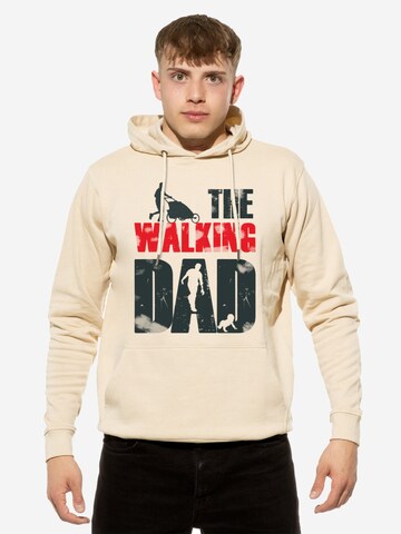 Cotton Prime Sweatshirt 'The Walking Dad' in Beige: voorkant