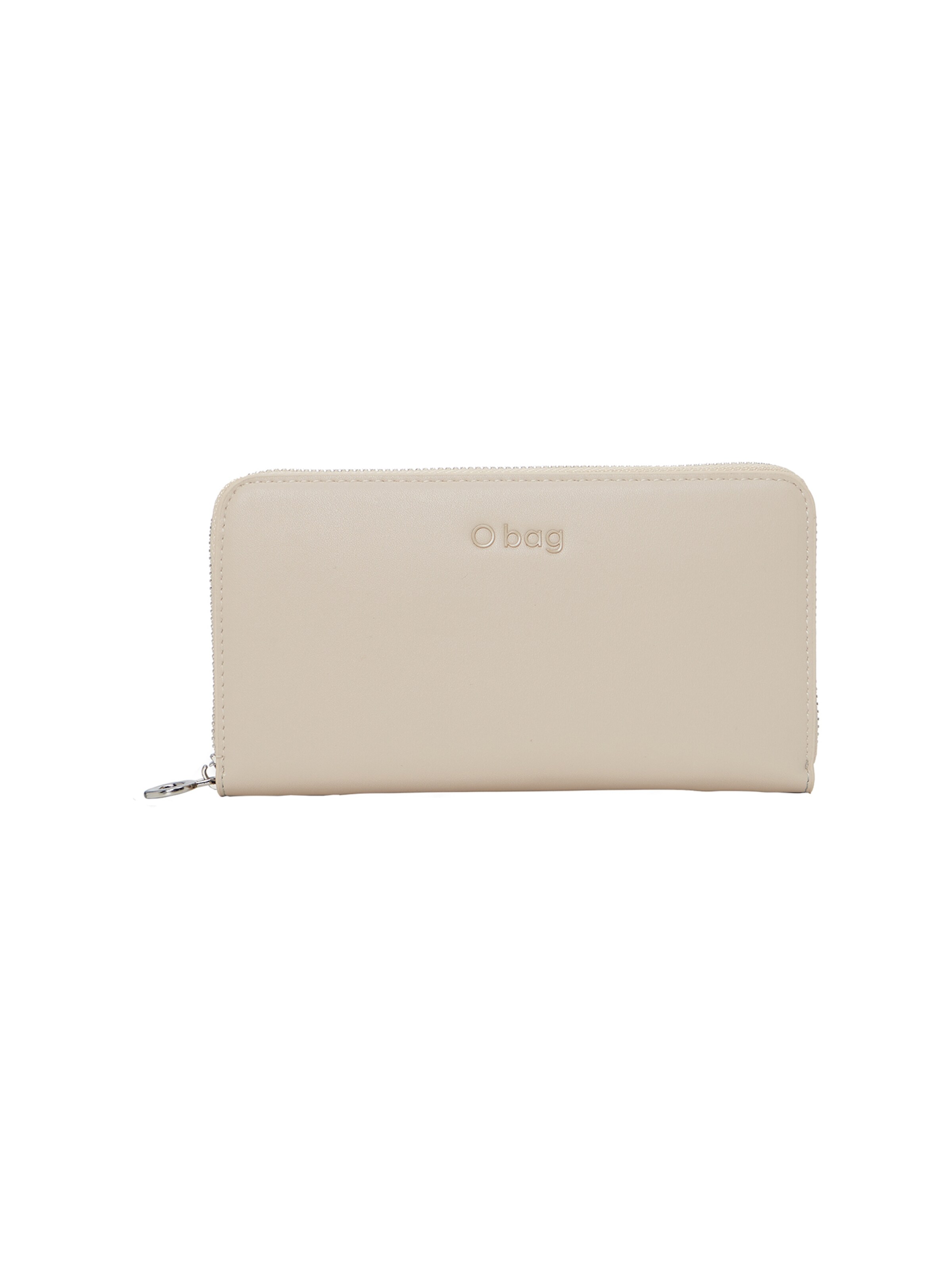 O bag Wallet in Beige: front