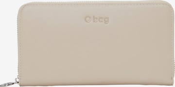 O bag Wallet in Beige: front