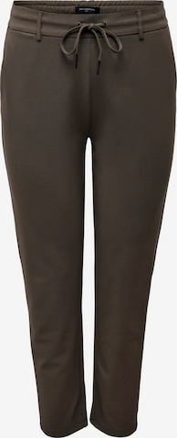 ONLY Carmakoma Tapered Pants in Brown: front