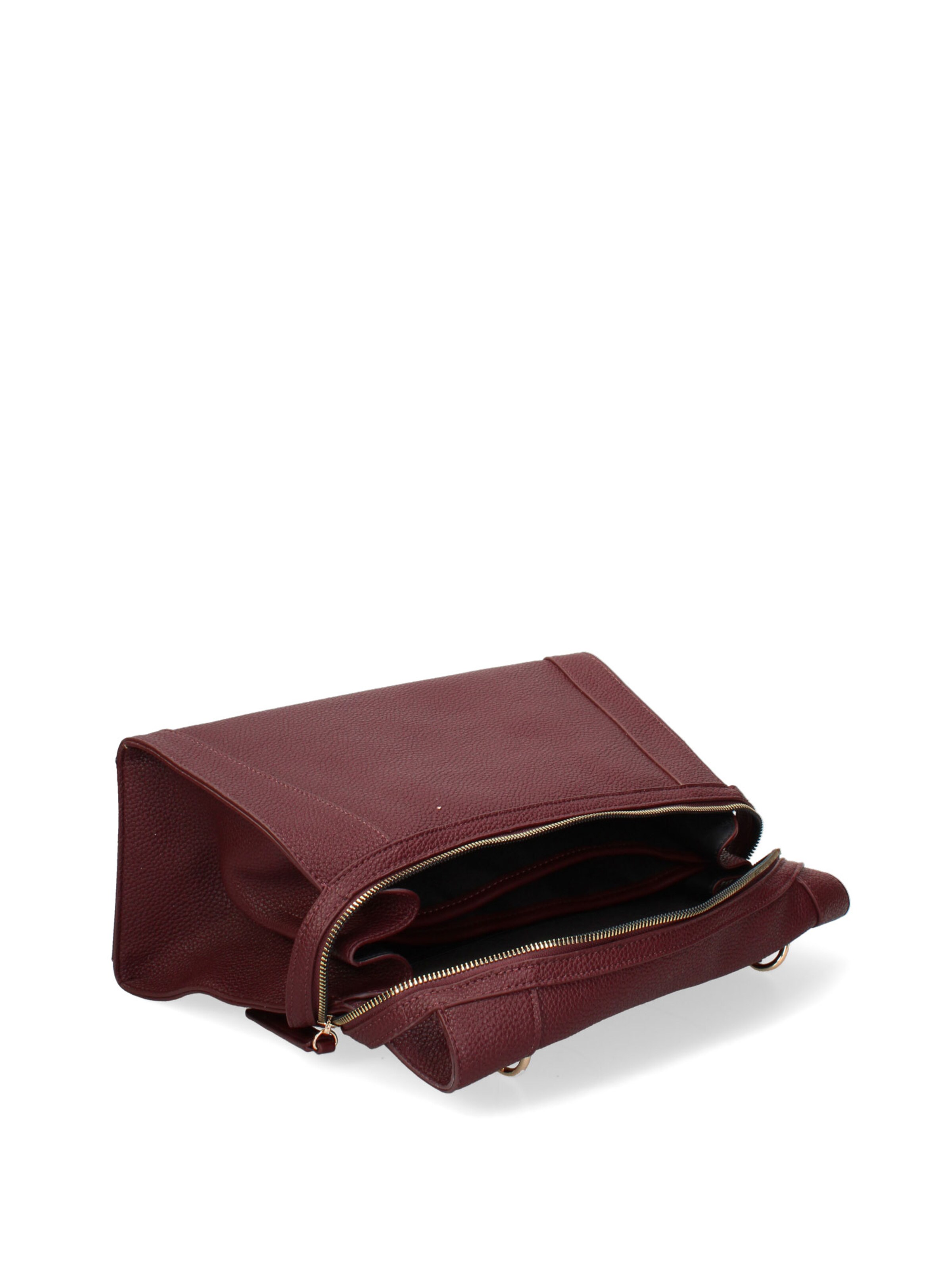 Borsa a mano 'Borsa a Mano Donna Ecopelle - Zip e Tracolla Rimovibile' di Diana&Co. in rosso