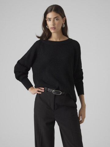 VERO MODA Sweater in Black: front