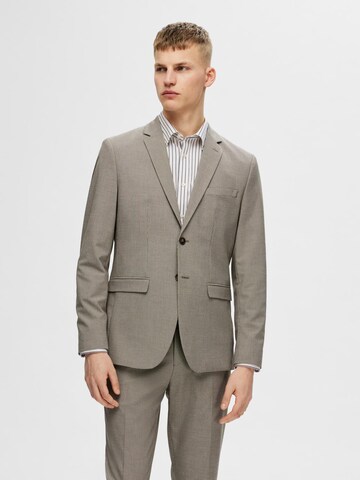 SELECTED HOMME Slim fit Blazer 'Liam' in Brown: front