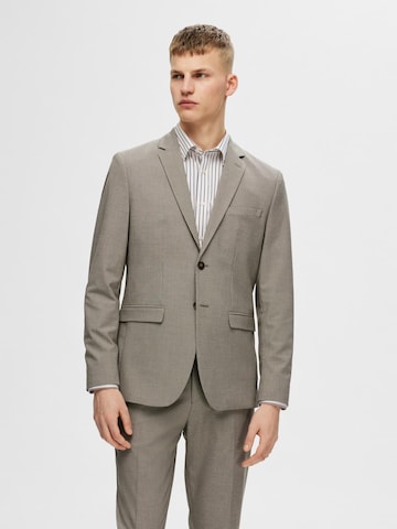 SELECTED HOMME Slim fit Suit Jacket 'Liam' in Brown: front