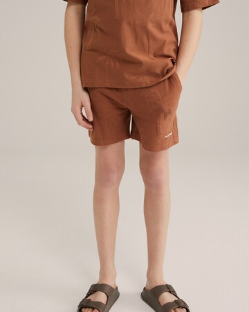 Regular Pantalon WE Fashion en marron