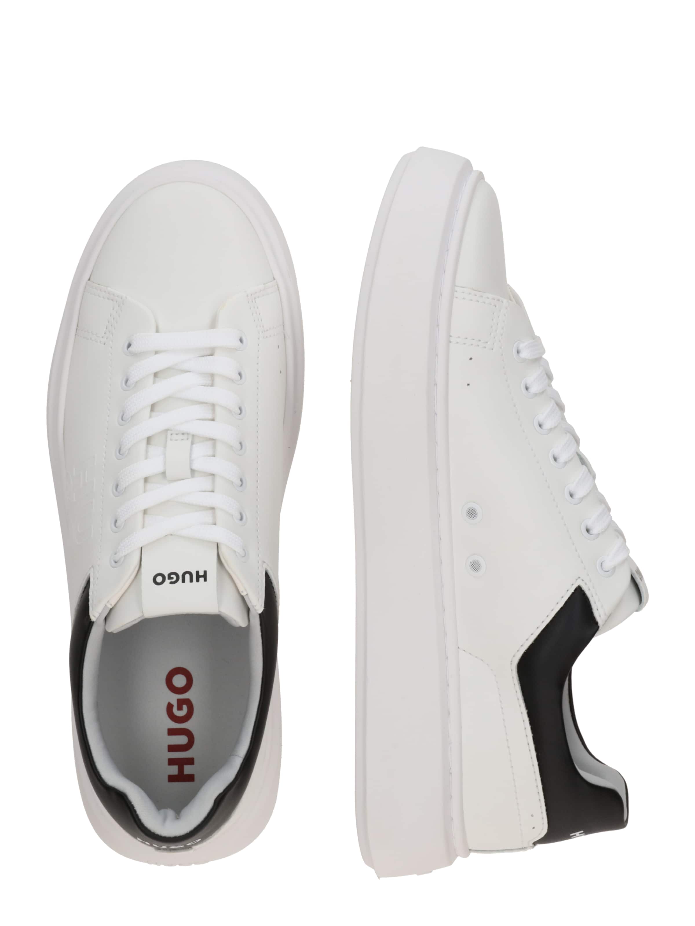 HUGO Låg sneaker 'Allen' i vit: sida