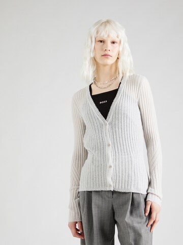 BOSS Strickjacke 'C_Fooper' in Grau