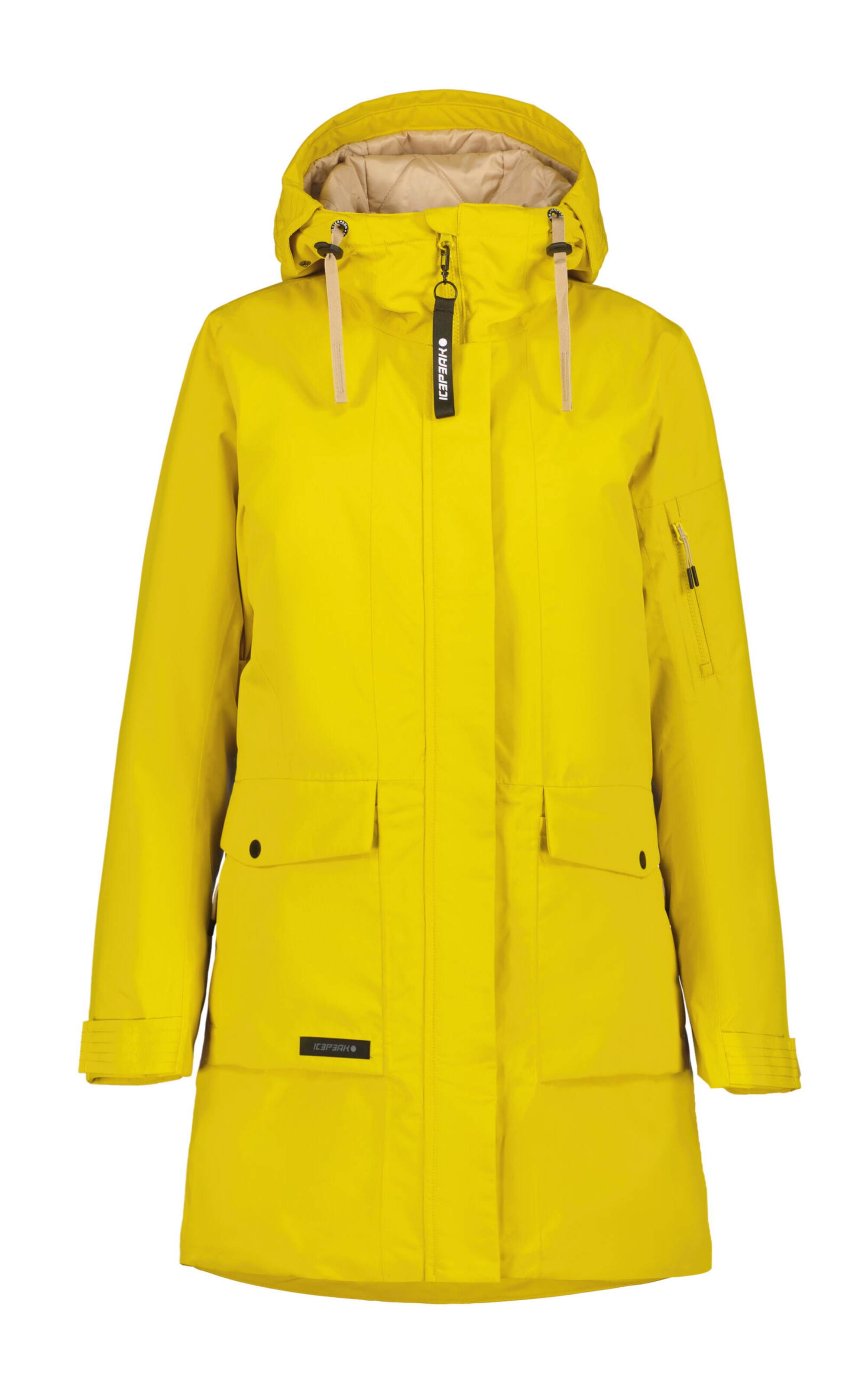 ICEPEAK Outdoor Jacket 'Alpena' in Yellow: front