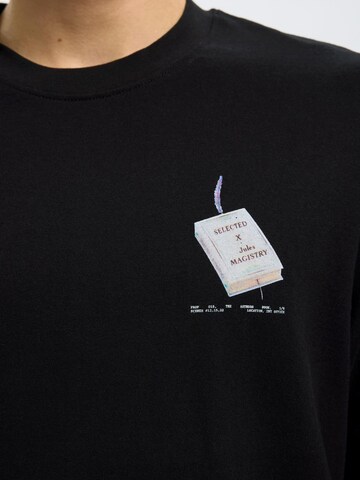 T-Shirt 'Jules Magistry x Selected' SELECTED en noir