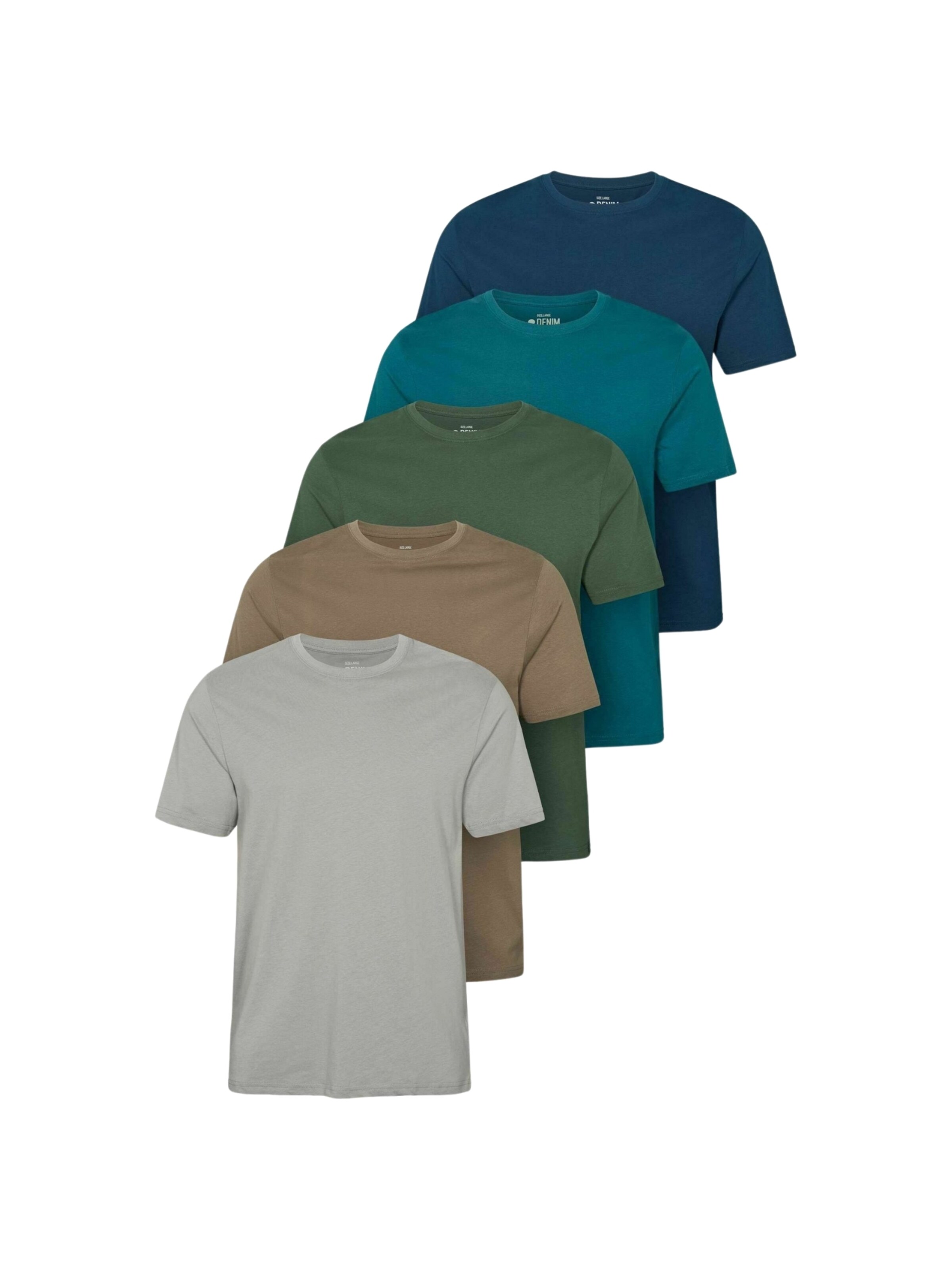 Chemise ' 5 PACK ' Denim Project en mélange de couleurs : devant