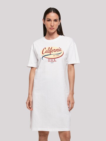 Robe 'California' F4NT4STIC en blanc : devant