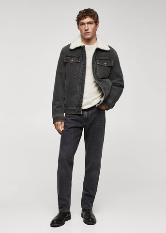 MANGO MAN Between-Season Jacket 'Wasp' in Grey