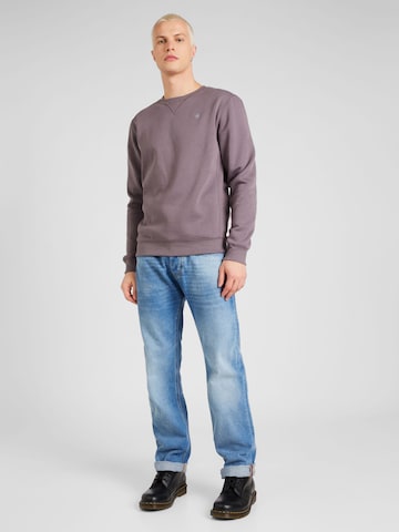 G-Star RAW - Sweatshirt 'Premium core' em castanho